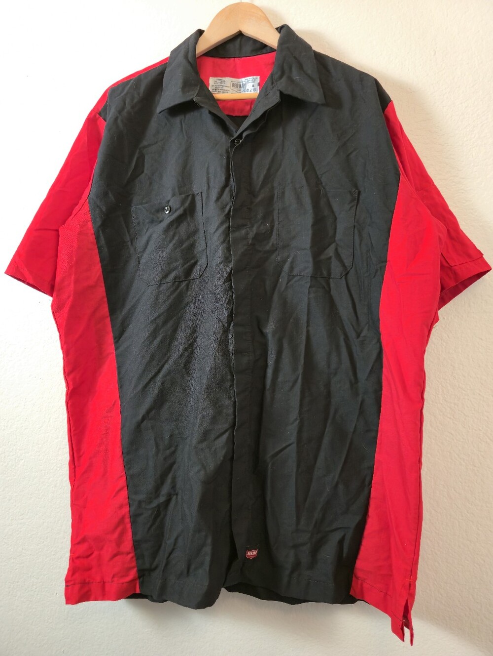 Red Kap Men's Short Sleeve Two-tone Collared Shirt